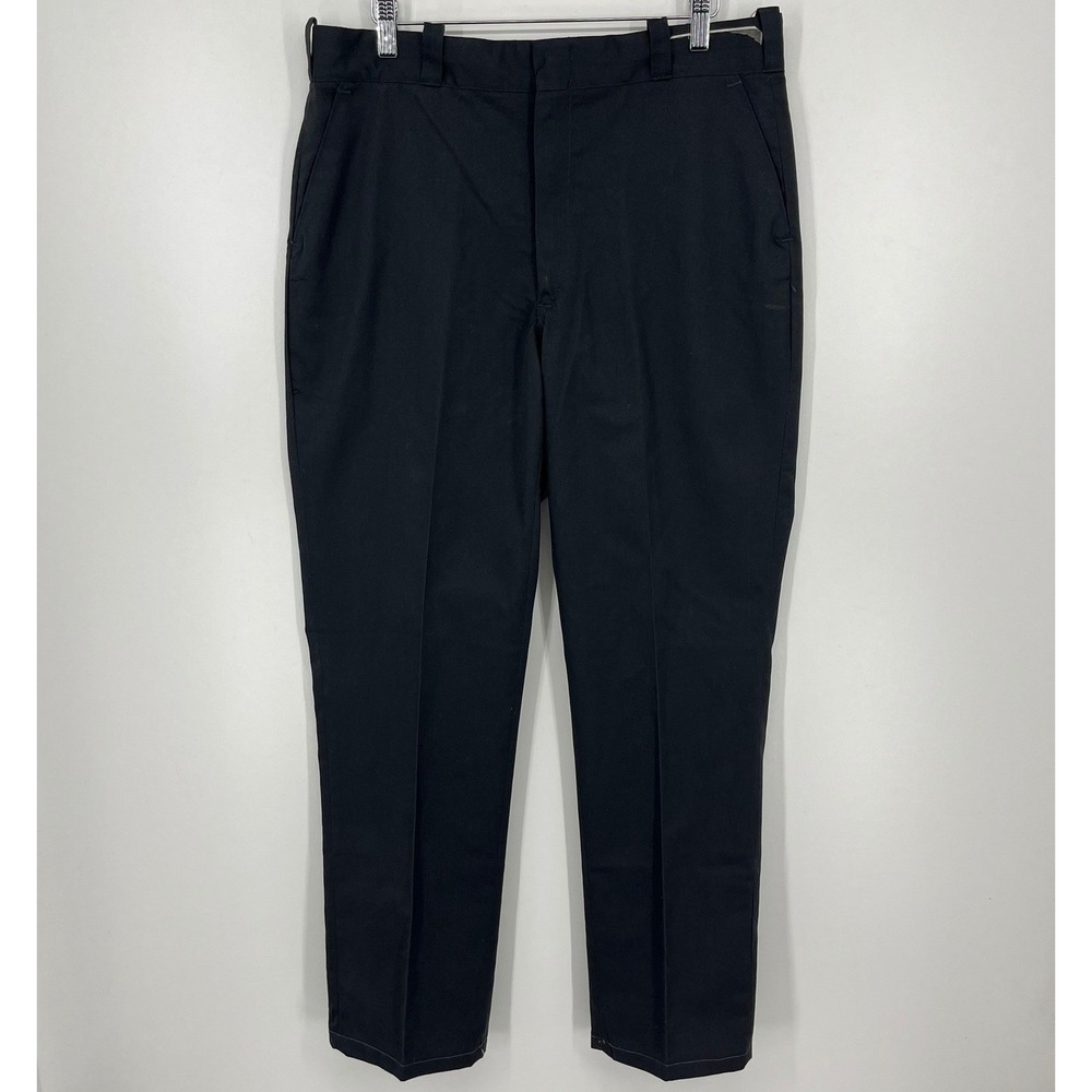 Vintage Unitog Mens Black Permanent Press Work Pants Union Made Size 36